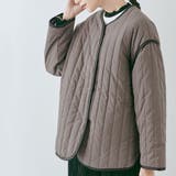 モカブラウン | パイピングラインキルトジャケットコート アウター ジャケットコート | kirakiraShop