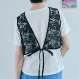ブラック | フラワージャガードビスチェ＆Tシャツセット トップス Tシャツ | kirakiraShop 