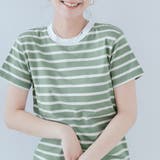 Aノーマルボーダー- グリーン | ストレッチボーダーTシャツ トップス ボーダーTシャツ | kirakiraShop