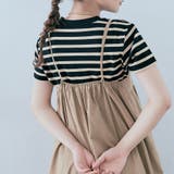 Aノーマルボーダー- ブラック | ストレッチボーダーTシャツ トップス ボーダーTシャツ | kirakiraShop