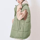 ライトグリーン | ファイバーダウンオーバーベスト ライトアウター ダウンベスト | kirakiraShop
