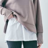 Tシャツレイヤード風付け裾 スリットデザイン付け裾 カットソー | kirakiraShop | 詳細画像19