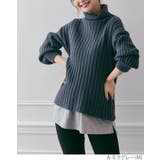 Tシャツレイヤード風付け裾 スリットデザイン付け裾 カットソー | kirakiraShop | 詳細画像8