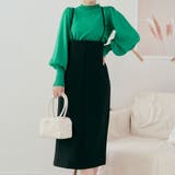 ブラック | サスペンダーストレートスカート 2サイズ ボトムス | kirakiraShop