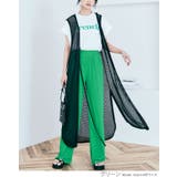 冷涼ランダムリブワイドパンツ 2サイズ ボトムス | kirakiraShop  | 詳細画像12 