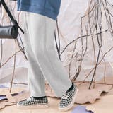 モクグレー | 裏起毛スウェットカーブパンツ 2サイズ ボトムス | kirakiraShop 