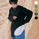 ドロストアシメヘムビッグシルエットロンT トップス カットソー | kirakiraShop  | 詳細画像1 