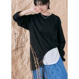 ドロストアシメヘムビッグシルエットロンT トップス カットソー | kirakiraShop  | 詳細画像19 
