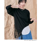 ドロストアシメヘムビッグシルエットロンT トップス カットソー | kirakiraShop  | 詳細画像3 