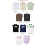 モックネックフレンチロゴTシャツ トップス カットソー | kirakiraShop  | 詳細画像2 