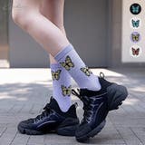 配色バタフライソックス 小物 靴下 | kirakiraShop | 詳細画像1