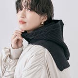 ブラック | ニットフードバラクラバ ユニセックス アクセサリー | kirakiraShop 