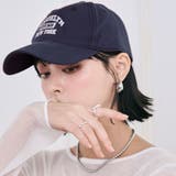 ネイビー | 【SHOPLIST限定】刺繍カレッジロゴキャップ ユニセックス 帽子 | kirakiraShop 