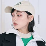 アイボリー | 【SHOPLIST限定】刺繍カレッジロゴキャップ ユニセックス 帽子 | kirakiraShop 