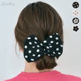 ドット&花柄デフトバン 小物 ヘアアクセサリー | kirakiraShop  | 詳細画像1 