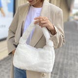 ホワイト | ワンハンドルエコファーバッグ 鞄 かばん | kirakiraShop