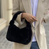 ブラック | ワンハンドルエコファーバッグ 鞄 かばん | kirakiraShop