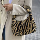 ゼブラキャメル | ワンハンドルエコファーバッグ 鞄 かばん | kirakiraShop