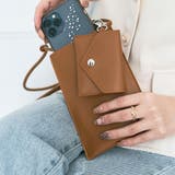 キャメル | スリムマルチポシェット 小物 鞄 | kirakiraShop