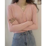 ショート丈ニットカーディガン トップス ニットカーディガン | kirakiraShop  | 詳細画像15 