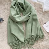 ミントグリーン | ソフトニット大判ストール ユニセックス 男女兼用 | kirakiraShop 