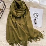 オリーブ | ソフトニット大判ストール ユニセックス 男女兼用 | kirakiraShop 
