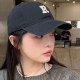 ブラック | イニシャルロゴワッペンキャップ 男女兼用 ユニセックス | kirakiraShop 
