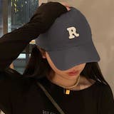 チャコール | イニシャルロゴワッペンキャップ 男女兼用 ユニセックス | kirakiraShop 
