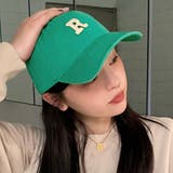 ミント | イニシャルロゴワッペンキャップ 男女兼用 ユニセックス | kirakiraShop 