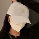 オフホワイト | イニシャルロゴワッペンキャップ 男女兼用 ユニセックス | kirakiraShop 