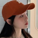 キャメル | イニシャルロゴワッペンキャップ 男女兼用 ユニセックス | kirakiraShop 