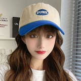 Bタイプ-ブルー | 配色ロゴキャップ 2タイプ 男女兼用 | kirakiraShop