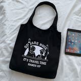 F | プリントアートキャンバストートバッグ 小物 かばん | kirakiraShop