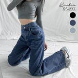 ウエストレイヤード風ストレートデニムパンツ 6サイズ デニムパンツ | kirakiraShop  | 詳細画像1 