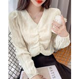 【SHOPLIST限定】センタードロストギャザーブラウス 2サイズ トップス | kirakiraShop  | 詳細画像11 