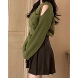 ショルダーカットニットトップス トップス ニット | kirakiraShop | 詳細画像13