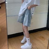 ブルー | 【SHOPLIST限定】カットオフハーフパンツ ボトムス ハーフパンツ | kirakiraShop 