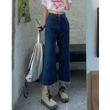 カットオフクロップドデニムパンツ 4サイズ ボトムス | kirakiraShop  | 詳細画像12 