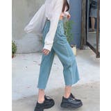 カットオフクロップドデニムパンツ 4サイズ ボトムス | kirakiraShop  | 詳細画像3 