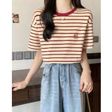 【SHOPLIST限定】刺繍ロゴボーダーTシャツ 4サイズ トップス | kirakiraShop  | 詳細画像14 