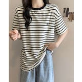 【SHOPLIST限定】刺繍ロゴボーダーTシャツ 4サイズ トップス | kirakiraShop  | 詳細画像2 