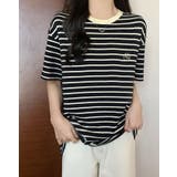 【SHOPLIST限定】刺繍ロゴボーダーTシャツ 4サイズ トップス | kirakiraShop  | 詳細画像9 
