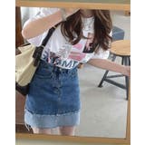 【SHOPLIST限定】バイカラーデニムミニスカート ボトムス ミニスカート | kirakiraShop  | 詳細画像7 