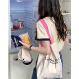 【SHOPLIST限定】配色ラインイラストロゴリンガーTシャツ トップス ロゴT… | kirakiraShop  | 詳細画像13 