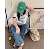 【SHOPLIST限定】配色ラインイラストロゴリンガーTシャツ トップス ロゴT… | kirakiraShop  | 詳細画像9 