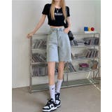 スリットデニムハーフパンツ 3サイズ ボトムス | kirakiraShop | 詳細画像4