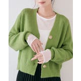Vネックモヘアニットカーディガン トップス ニットカーディガン | kirakiraShop | 詳細画像15