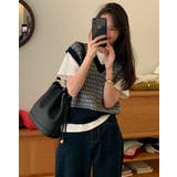 【SHOPLIST限定】幾何学柄ジャガードニットベスト トップス ニットベスト | kirakiraShop  | 詳細画像5 