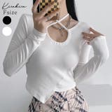 【SHOPLIST限定】ネックリボンストレッチアシメカットソー トップス カット… | kirakiraShop  | 詳細画像1 