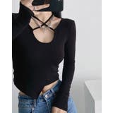 【SHOPLIST限定】ネックリボンストレッチアシメカットソー トップス カット… | kirakiraShop  | 詳細画像2 